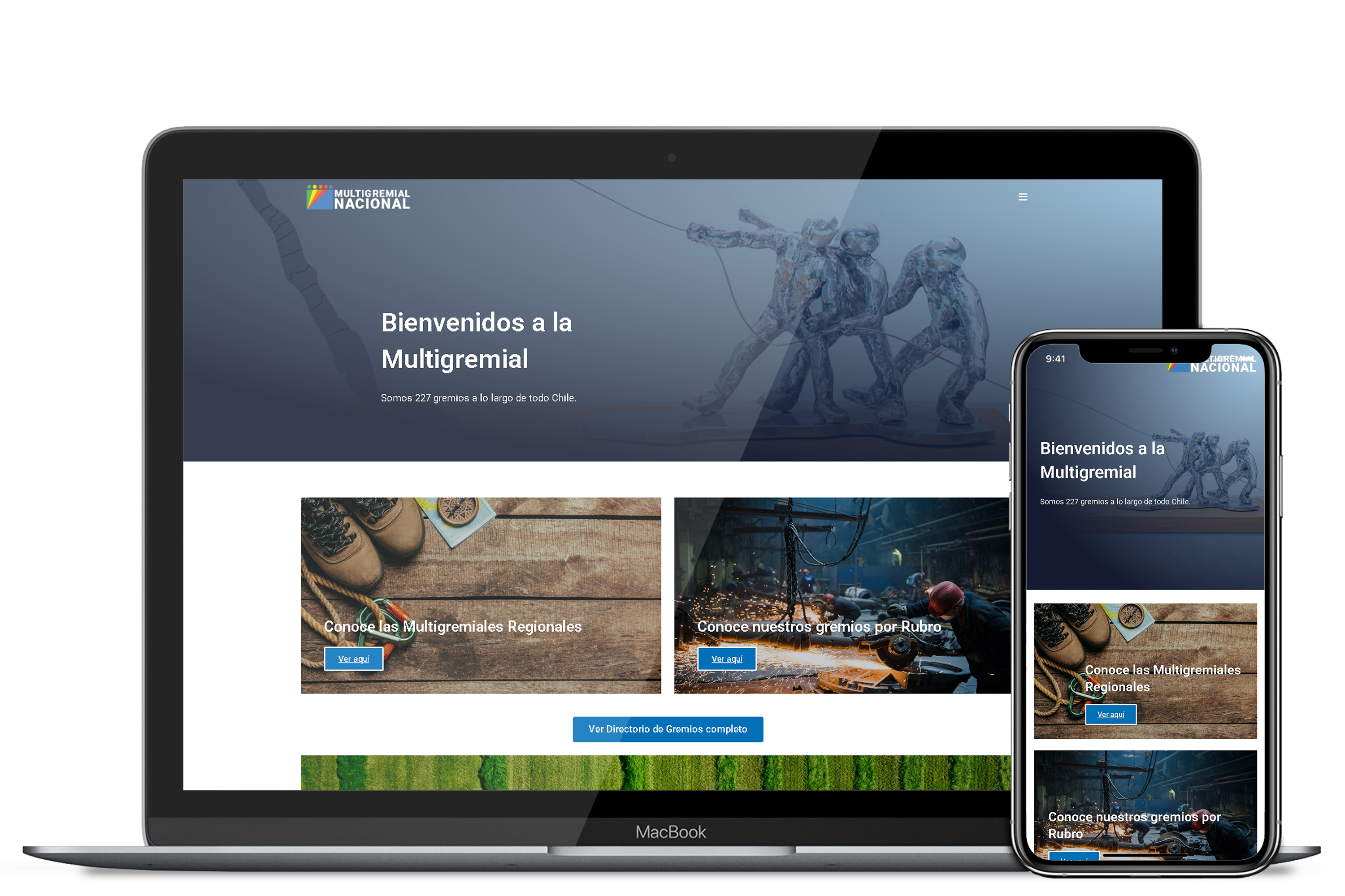 MULTIGREMIAL NACIONAL - sitio web desarrollado por PoloDev